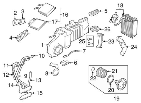 2003 explorer ac heat distribution box|Evaporator & Heater Components for 2003 Ford Explorer.